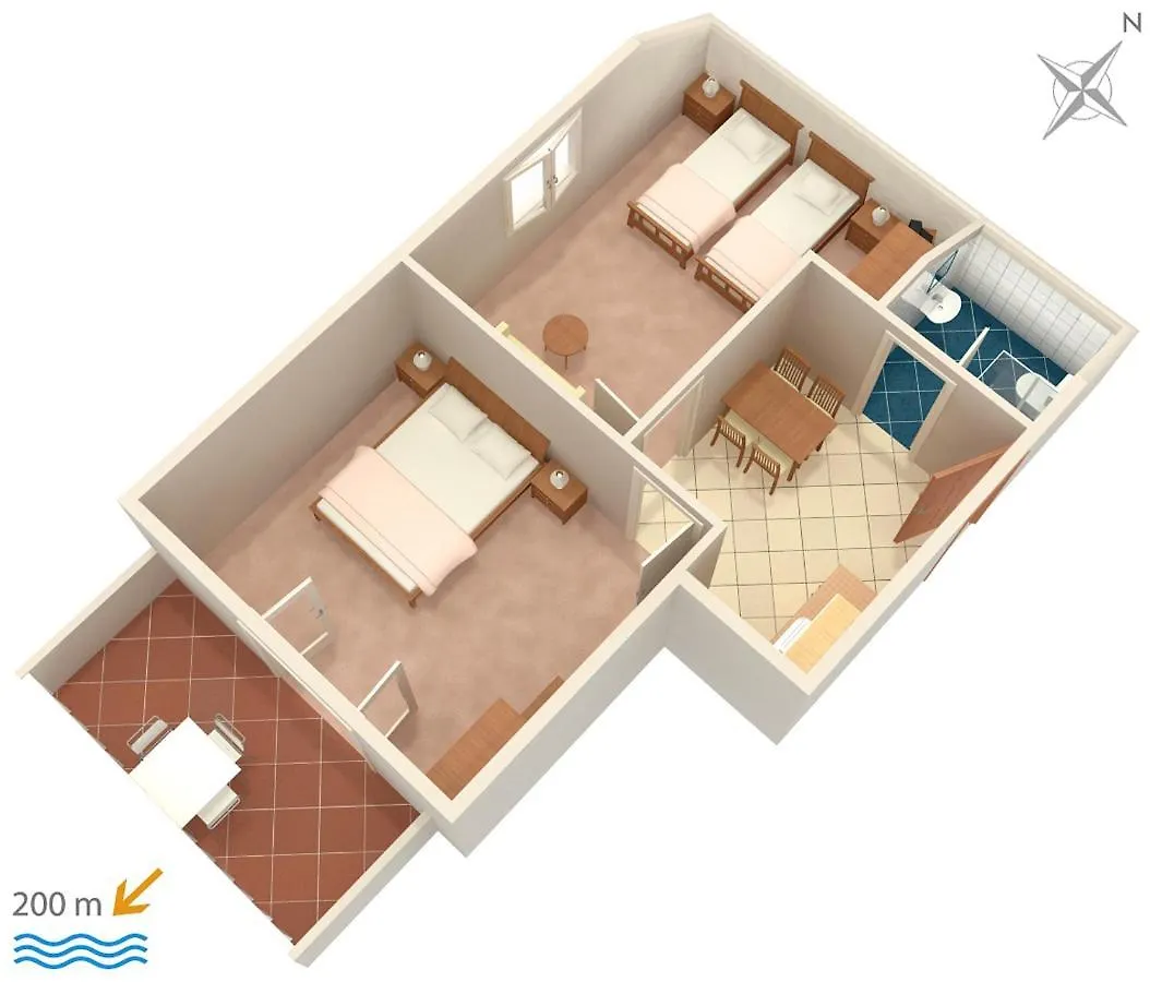Apartments With A Parking Space Vrsi - Mulo, Zadar - 5796
