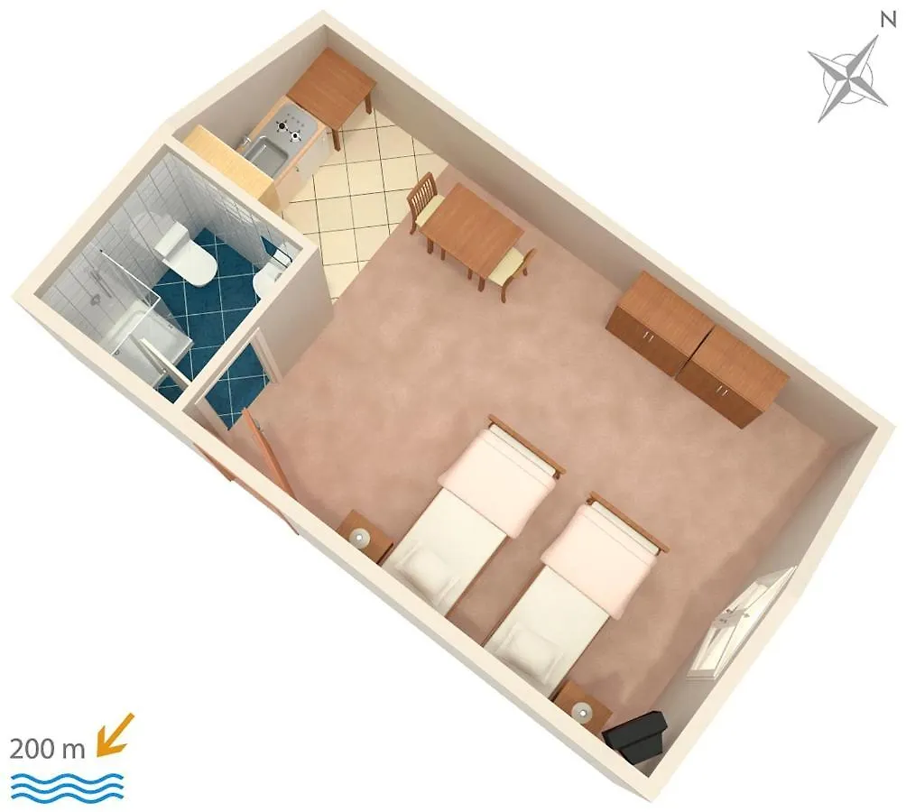 Apartments With A Parking Space Vrsi - Mulo, Zadar - 5796 0*,  Croatia