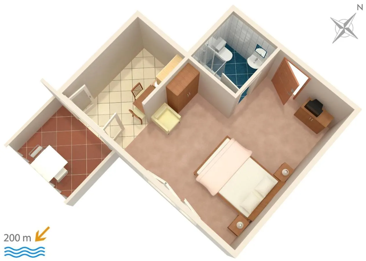 Apartments With A Parking Space Vrsi - Mulo, Zadar - 5796 0*,  Croatia